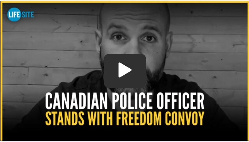 Canadian police officer stands with Freedom Convoy, urges fellow cops to disobey unjust orders